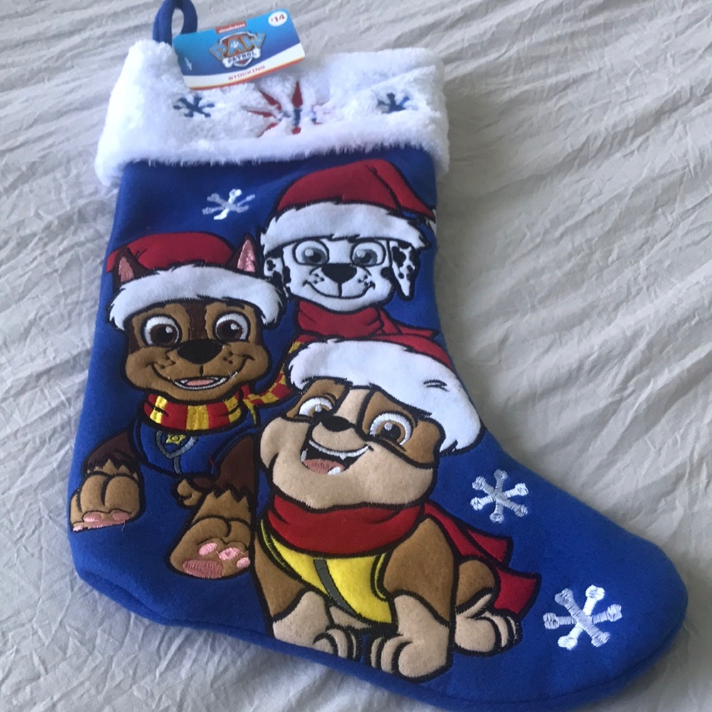 NWT Paw Patrol Stocking blue